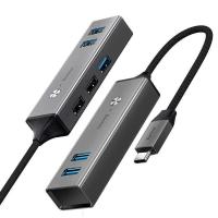 Хаб Baseus Cube USB to 3xUSB 3.0+2xUSB 2.0 CAHUB-C0G (Dark Grey)