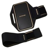 Универсальный чехол на руку для iPhone  6/6S CAPDASE Water-Resistant Arm Band Posh-141А, цвет Black/Gold