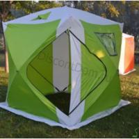 Палатка для зимней рыбалки Куб 1,8x1,8x1,95 м, зеленый