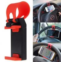 Держатель для телефона на руль Car Steering Wheel Phone Holder Красный