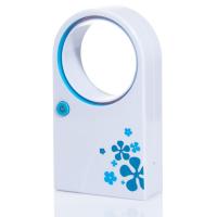 Безлопастной USB - вентилятор Handheld Mini Air Conditioner No Leaf Fan Cooling Cooler (голубой)