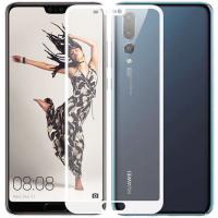 Защитное стекло с рамкой для Huawei P20 (белый)