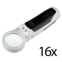 Ручная лупа с подсветкой 2 Led Detachable Type Magnifier 16x