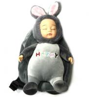 Детский рюкзачок в форме игрушки Кукла Сплюшка (Серый)