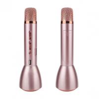 Беспроводной караоке микрофон со встроенной колонкой Magic Karaoke KTV-K088, розовый