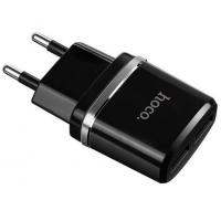 Сетевой блок питания HOCO C12 Dual USB Charger черный