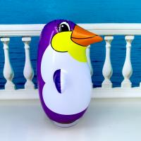 Надувная игрушка-неваляшка Пингвин 35 см, фиолетовый
