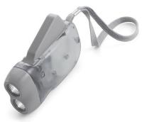 Фонарик-динамо ручной аккумуляторный Hand-Pressing Flash Light 2 LED, серый