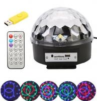 Светодиодный дискошар LED Crystal Magic Ball Light с флешкой и пультом