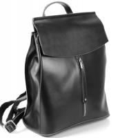 Женская кожаная сумка-рюкзак 2334-A Black