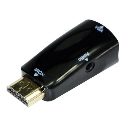 Переходник с HDMI на VGA Cablexpert A-HDMI-VGA-02, черный