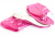 Защитные чехлы пончи для обуви от дождя и грязи с подошвой розовые размер S
