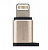 Адаптер Remax Visual RA-USB2 micro USB to lightning (Золото)