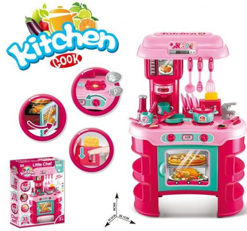 Игровой набор Kitchen Cook - Little Chef с аксессуарами (свет, звук)