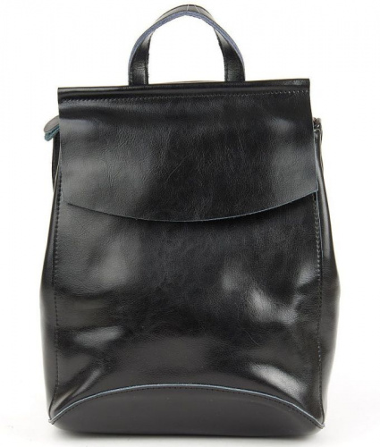 Женская кожаная сумка-рюкзак 6688 1 Black