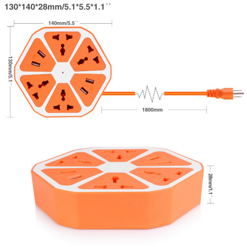 Разъем питания USB Hexagon Socket универсальный