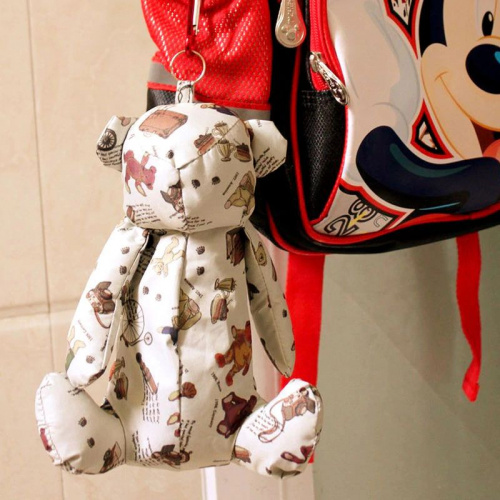 Детский мини зонт в чехле-игрушке Мишка, белый
