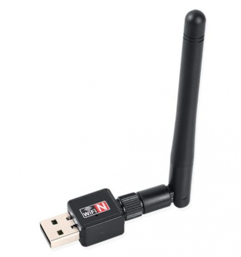 Беспроводной Wi-Fi USB адаптер с мини-антенной Wireless 802.11N, 300 Мбит/с