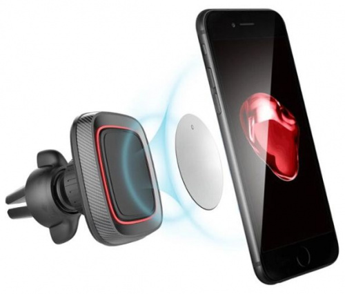 Автомобильный магнитный держатель Magnetic Mobile Phone Bracket H-CT213 (черный/красный)