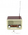 Радиоприемник Колонка NNS NS-1537BT, коричневый