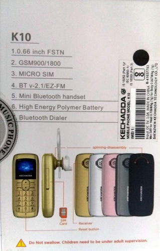 Мини мобильный телефон KECHAODA K10, золото