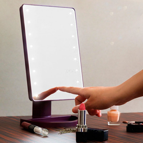 Зеркало со светодиодами Large LED Mirror, черный