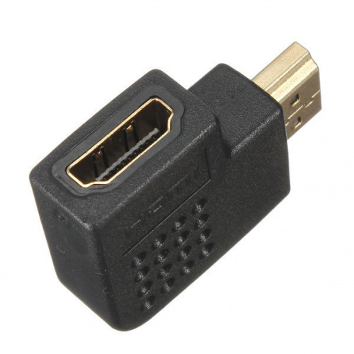 Переходник HDMI (F) - HDMI (M), правый угол