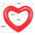Надувной круг Сердце 120 см красный
