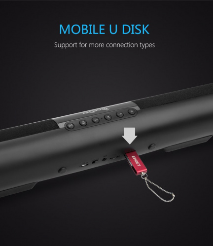 Портативная акустика OneDer V01 soundbar (Красный)