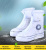 Защитные чехлы пончи для обуви от дождя и грязи с подошвой синие размер 3XL