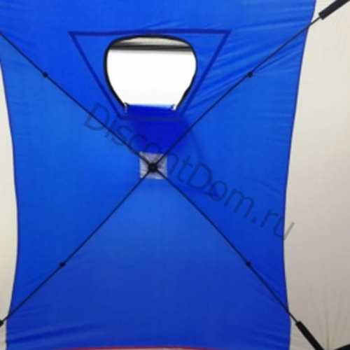 Палатка для зимней рыбалки Куб синтепон 1,8x1,8x1,95 м, синий