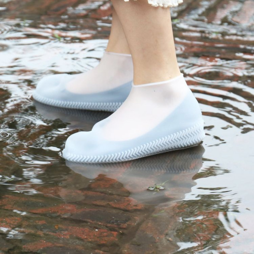 Силиконовые чехлы бахилы для обуви размер L (42-45) белые