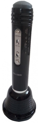 Беспроводной микрофон-караоке с встроенной колонкой WSTER WS-1809 Черный