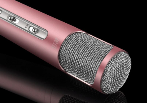 Беспроводной караоке-микрофон Tuxun K068 (Розовый)