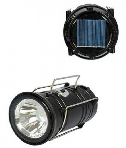 Фонарь-прожектор складной кемпинговый JY-5700T черный