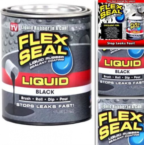 Клей-герметик «Жидкая резина» водонепроницаемый FLEX SEAL LIQUID 473 мл, Black