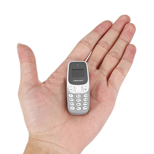 Мини телефон L8STAR BM10 2 SIM, серый