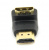 Переходник HDMI-f - HDMI-m, угловой 90 градусов