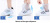 Защитные чехлы пончи для обуви от дождя и грязи с подошвой синие размер 3XL