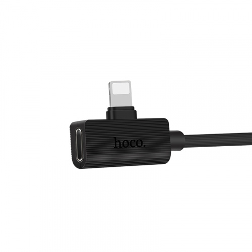 Адаптер-переходник HOCO LS9 USB A to Lightning (15 см) черный