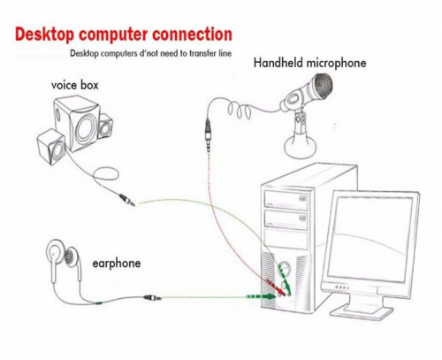 Мини микрофон для записи и караоке на смартфоне (Mobilephone) синий