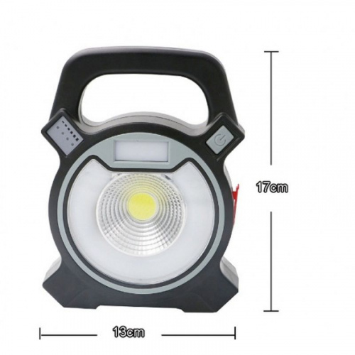 Кемпинговый аккумуляторный фонарь COB Work Lights W815 Gray