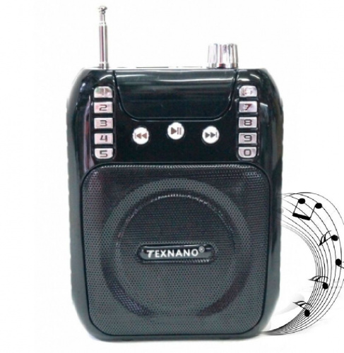 Радиоприемник с USB проигрывателем TEXNANO TE-K8, черный