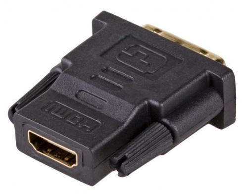 Переходник (адаптер) HDMI (f) мама - DVI (m) папа, черный