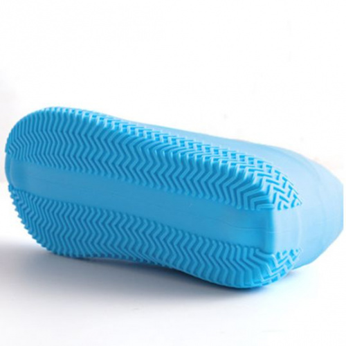 Силиконовые чехлы бахилы для обуви размер S (32-36) синие
