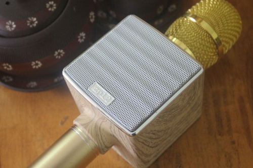 Микрофон для караоке беспроводной ZP12 золото