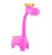 Детская настольная лампа LED Жираф розовый