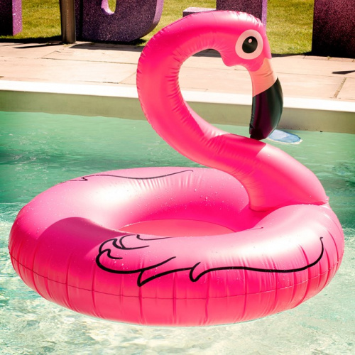 Надувной круг Розовый фламинго 90 см