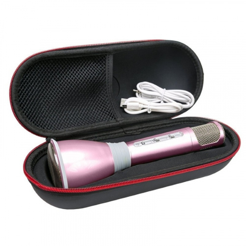 Беспроводной караоке-микрофон Tuxun K068 (Розовый)