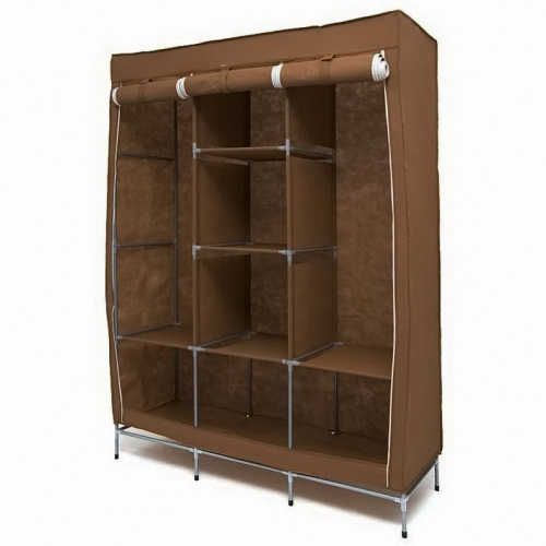 Складной тканевый шкаф Storage Wardrobe коричневый